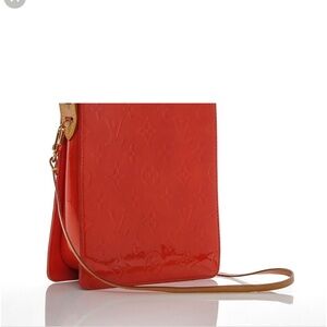 Red shoulder bag